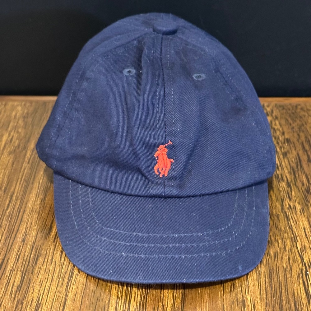 Polo Ralph Lauren  Navy Blue Cotton Chino Baseball Hat toddler size